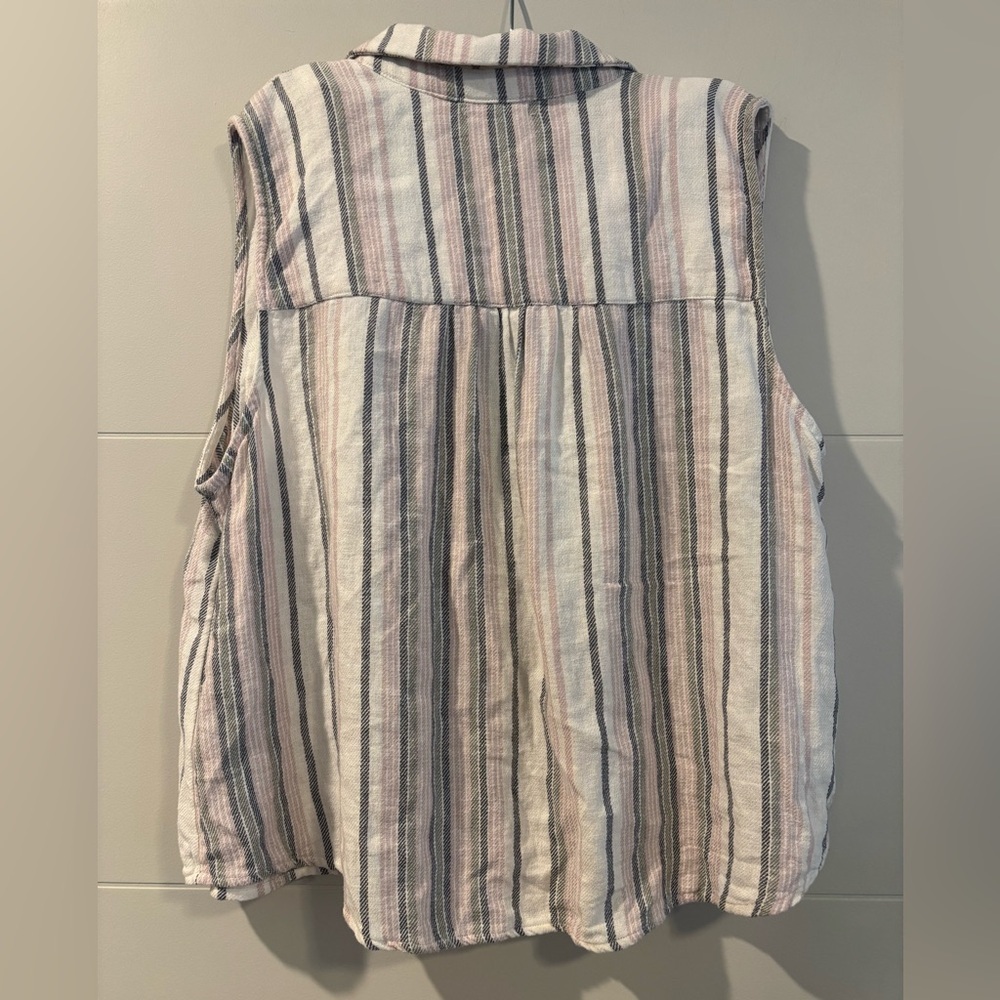 Angels Plaid Button-Up Shirt in Pink and Gray - Picture 2 of 3